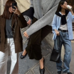 Stylish denim outfit with jeans, a casual top, and accessories for everyday fashion.