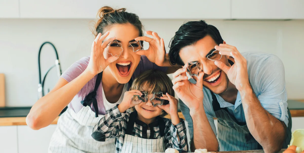 Family enjoying fun activities together, creating meaningful memories, bonding and spending quality time.